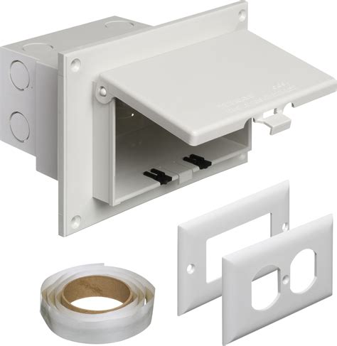 arlington electrical box exterior|1 gang recessed outlet box.